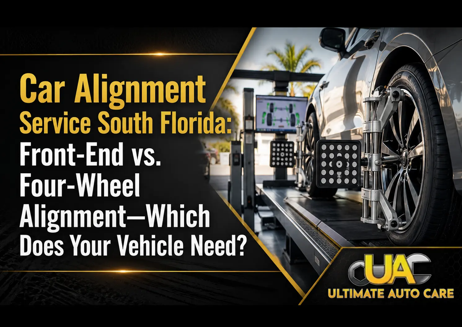 Car Alignment Service South Florida: Front-End vs. Four-Wheel Alignment—Which Does Your Vehicle Need?